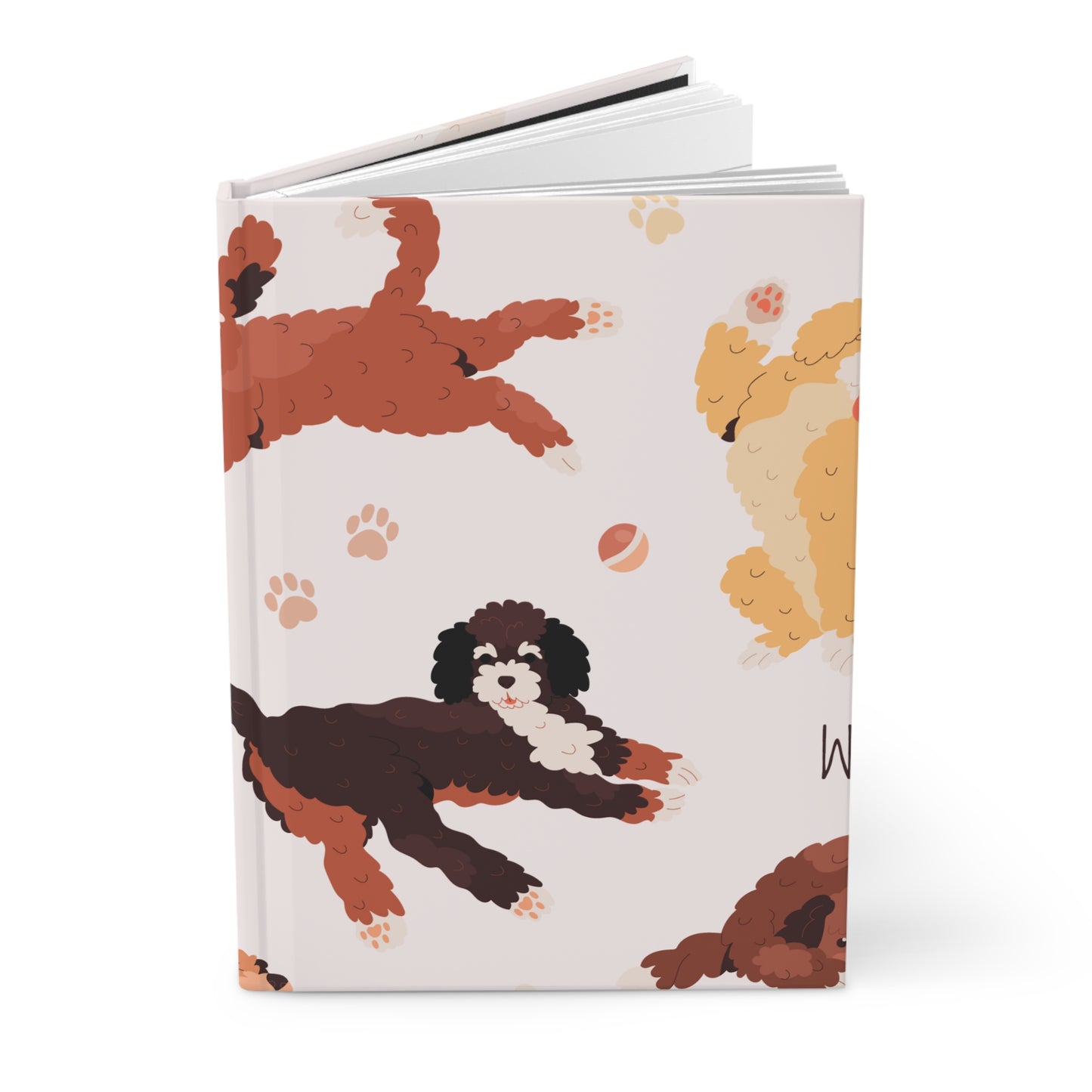 Puppy Hardcover Journal