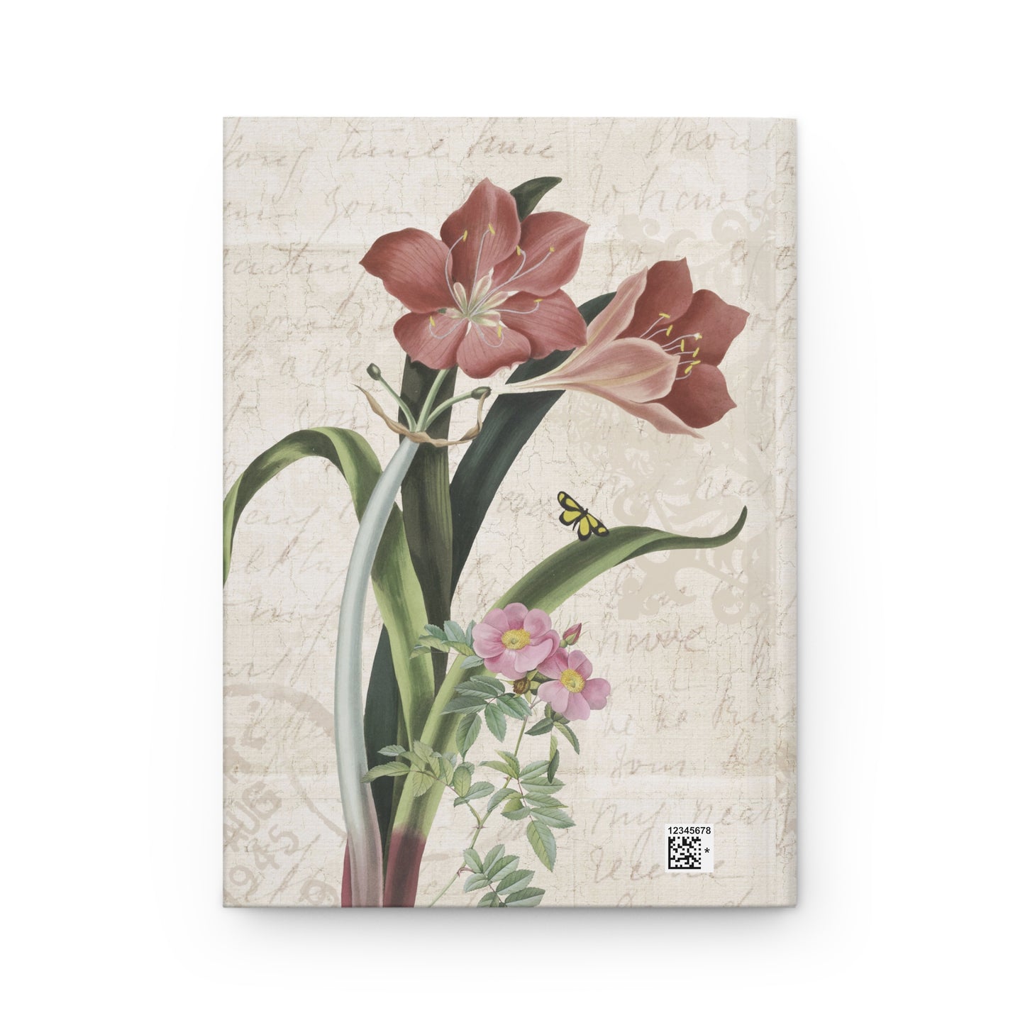 Vintage Petals Hardcover Journal