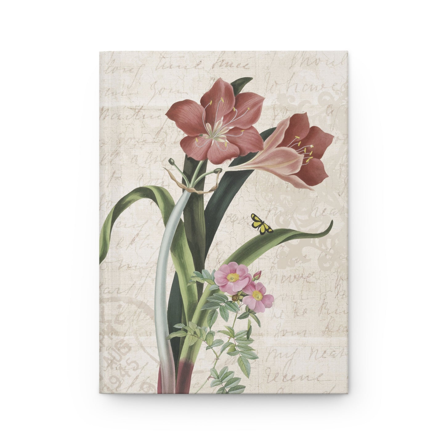 Vintage Petals Hardcover Journal